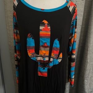 Beautiful multicolored top size Xl 1X